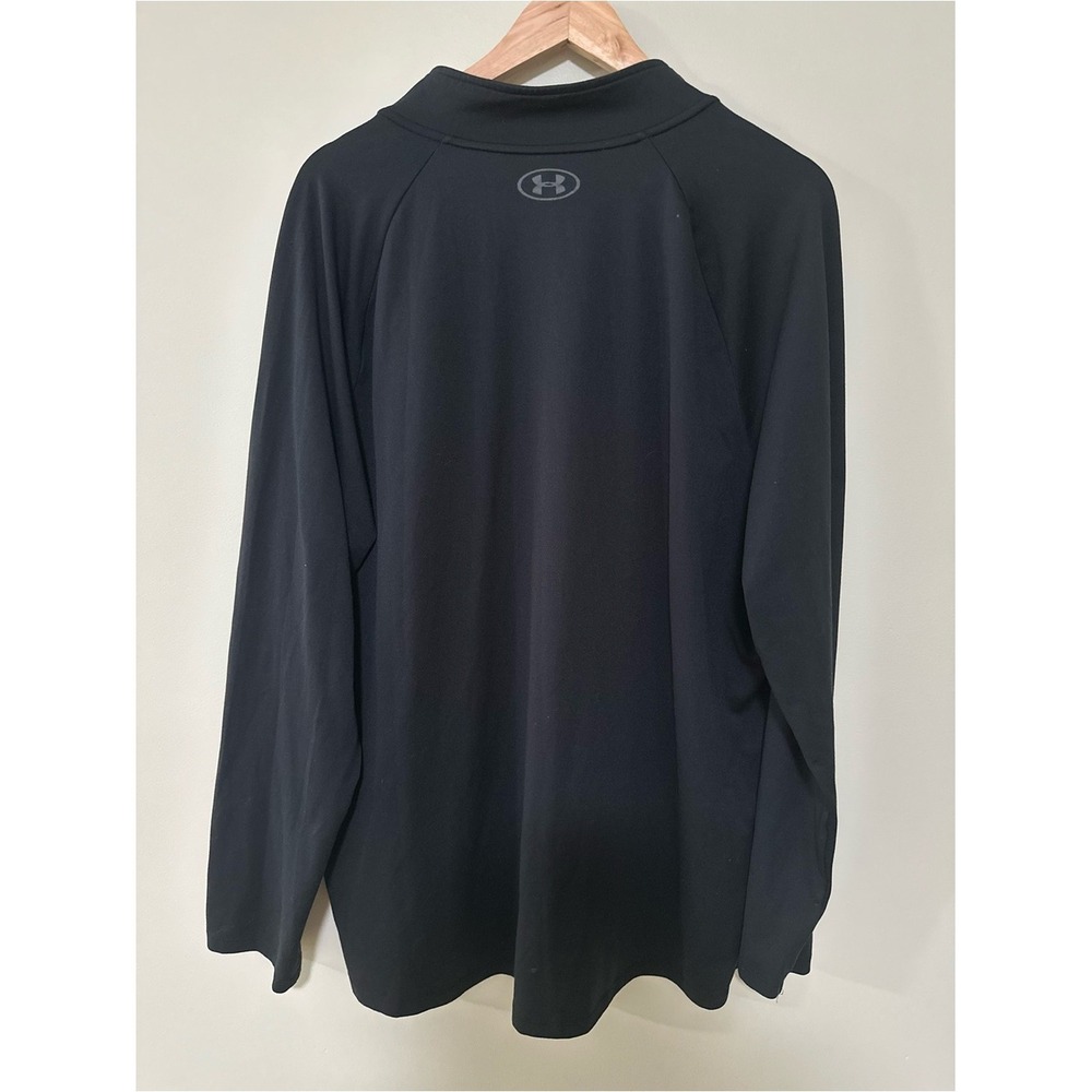Athleisure Under Armour Pullover 2XL Black Half-Zip Performance HeatGear - Picture 5 of 5